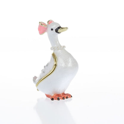 White Goose Trinket Box by Keren Kopal