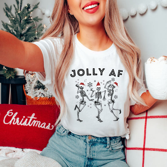 Jolly AF Christmas Tshirt for Women *UNISEX FIT* by 208 Tees