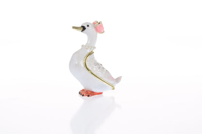 White Goose Trinket Box by Keren Kopal