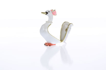 White Goose Trinket Box by Keren Kopal