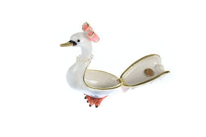 White Goose Trinket Box by Keren Kopal