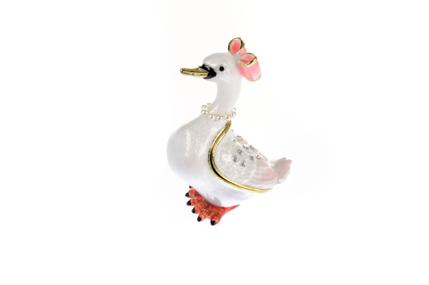 White Goose Trinket Box by Keren Kopal