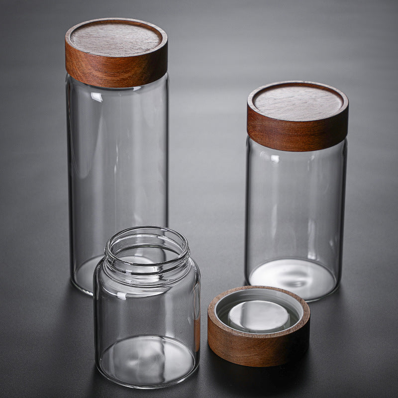 Set Of Three Glass Air Tight Borosilicate Jars by Izhar Studio- CA