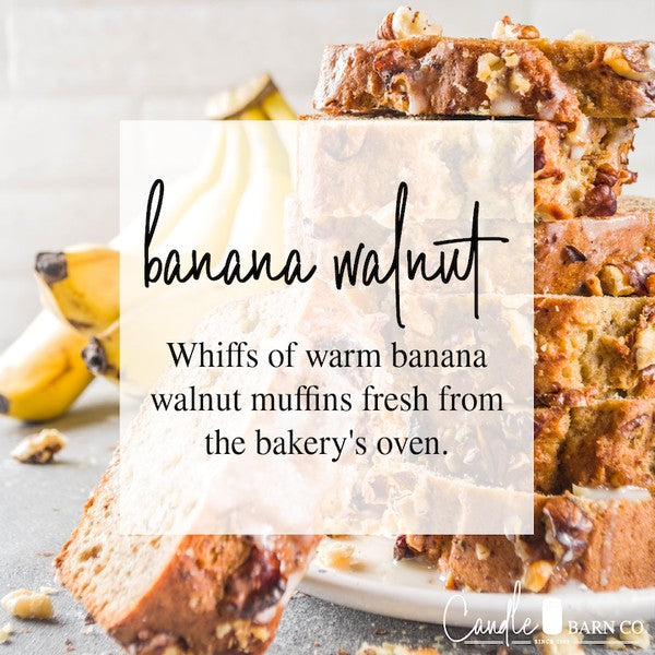 Banana Walnut 16oz Mason Jar Candle