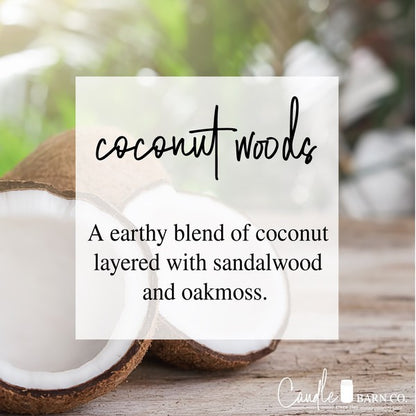 Coconut Woods 16oz Mason Pure Soy Candle