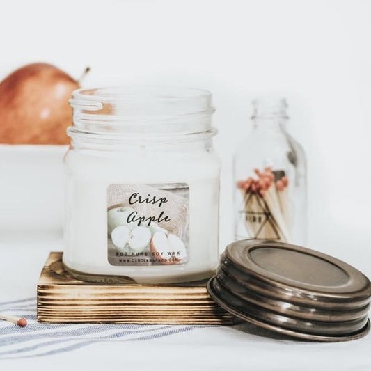 Crisp Apple 8oz Mason Pure Soy Candle