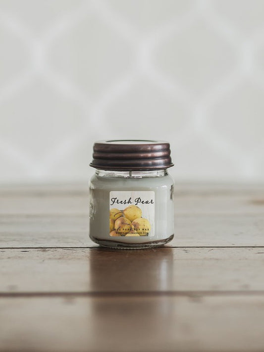 Fresh Pear 8oz Mason Pure Soy Candle