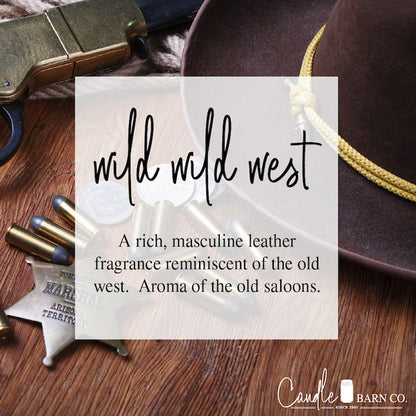 Wild Wild West 8oz Mason Pure Soy Candle