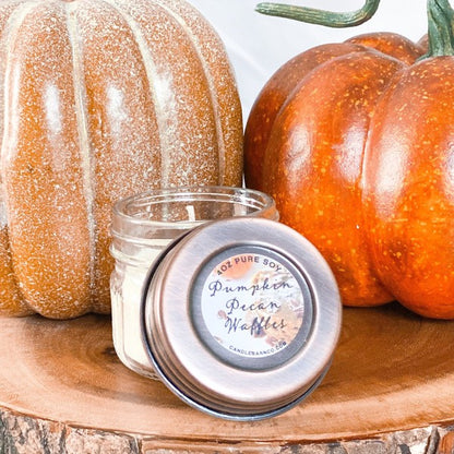 Pumpkin Pecan Waffles 4oz Mason Pure Soy Candle