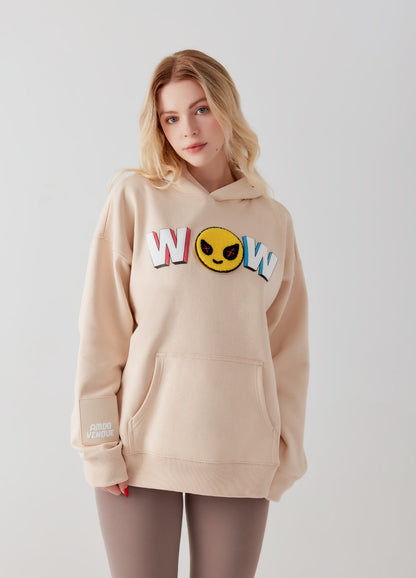 WOW  "Mood" Emoji Hoodie by Amoo