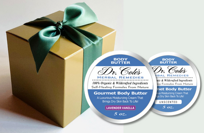 #14 - Two Gourmet Body Butters: Unscented and Lavender Vanilla by COLEHERBALS LLC