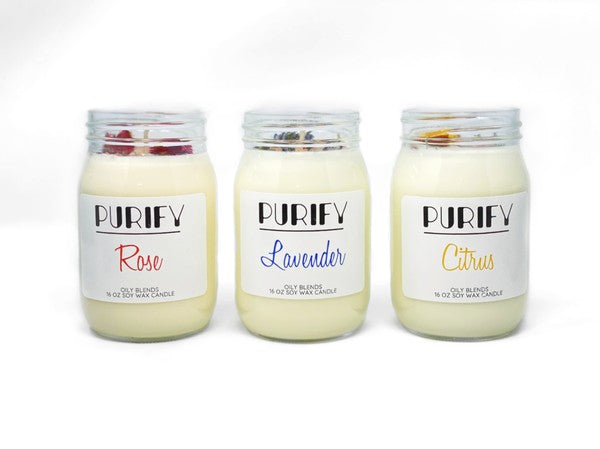 Jumbo Purify Candles - Sampler Set of 9