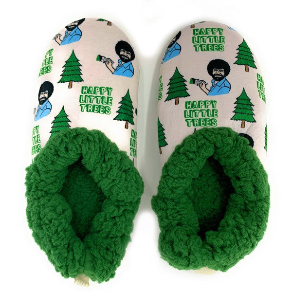 Lil Happy Trees - Women's Sherpa Slippers Socks