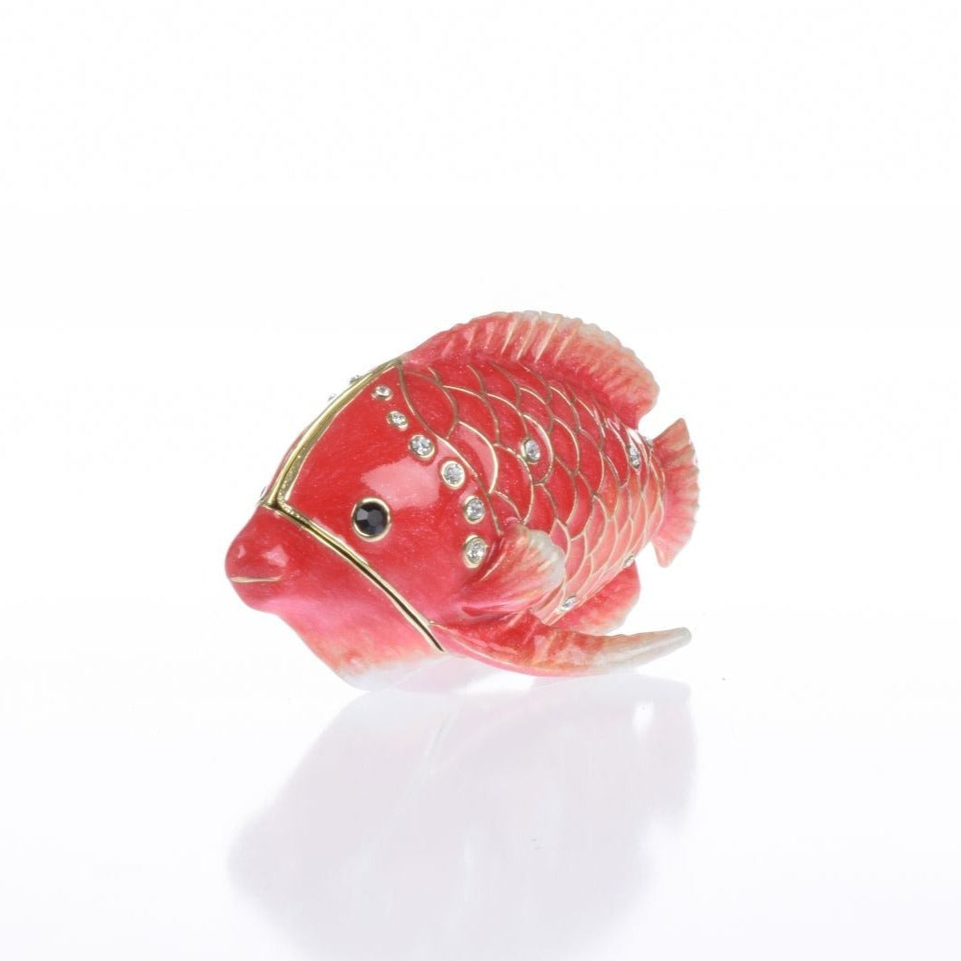 Red Snapper Fish trinket box by Keren Kopal