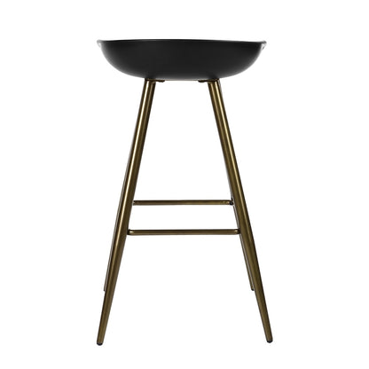 Bak Bar & Counter Stool (Set of 2) - Black & Gold