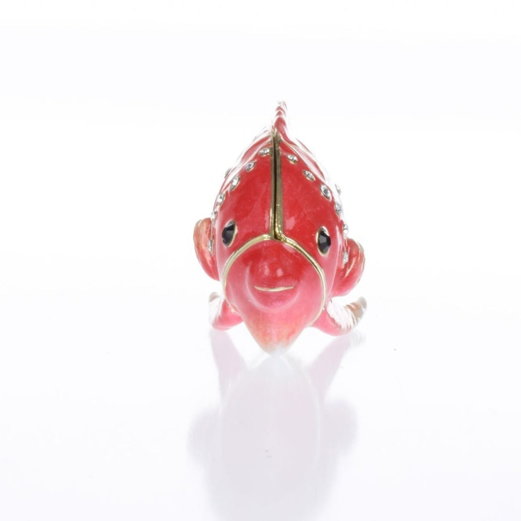 Red Snapper Fish trinket box by Keren Kopal