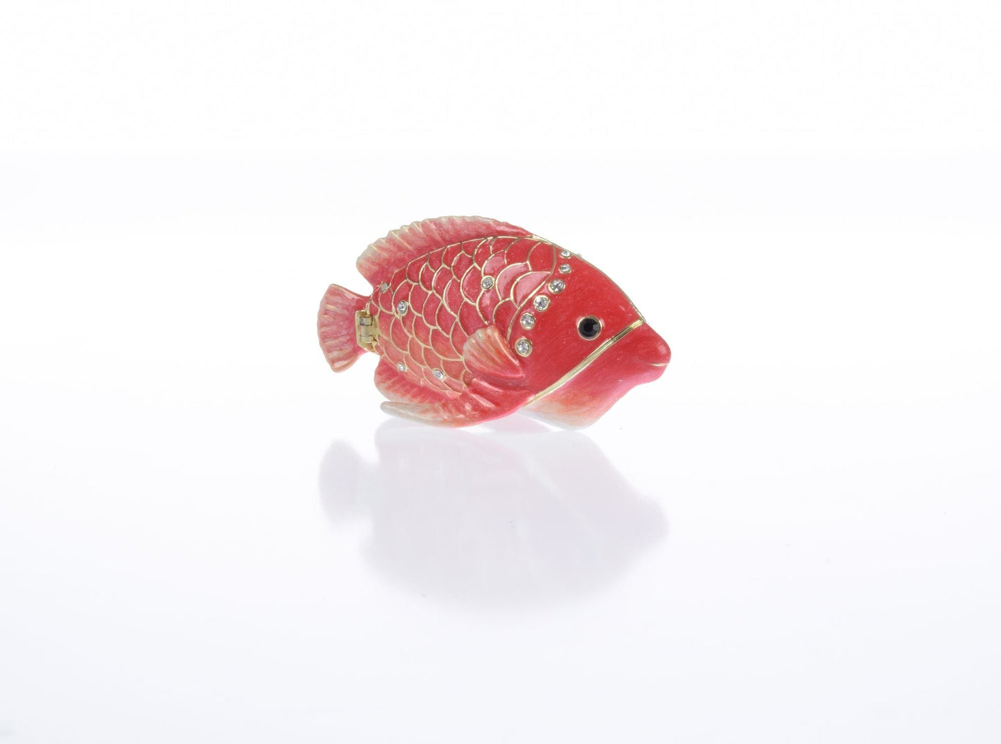 Red Snapper Fish trinket box by Keren Kopal