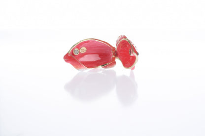 Red Snapper Fish trinket box by Keren Kopal