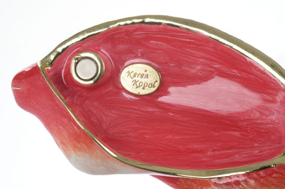 Red Snapper Fish trinket box by Keren Kopal