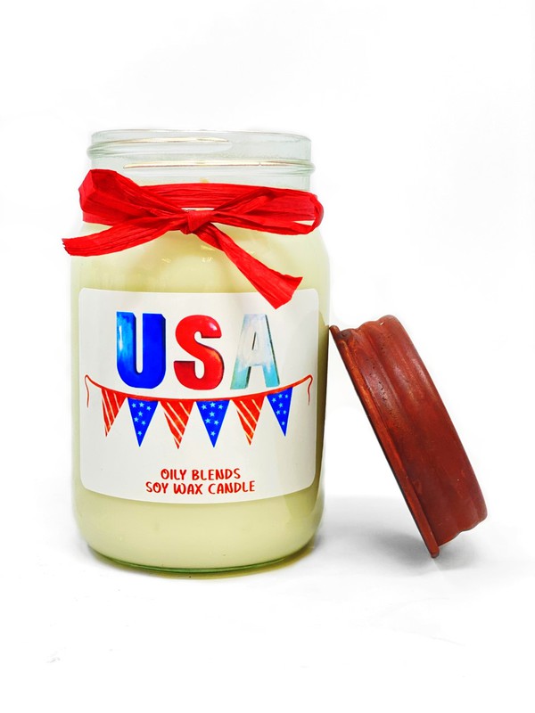 Jumbo Patriotic Soy Wax Candles