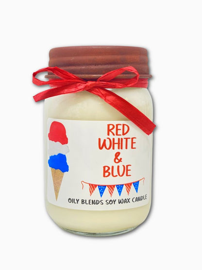 Jumbo Patriotic Soy Wax Candles