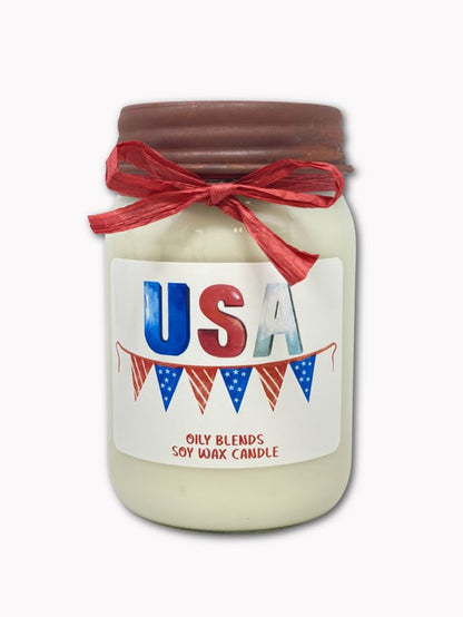 Jumbo Patriotic Soy Wax Candles