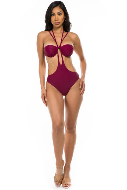 ONE-PIECE FASHIONABLE BATHING SUIT