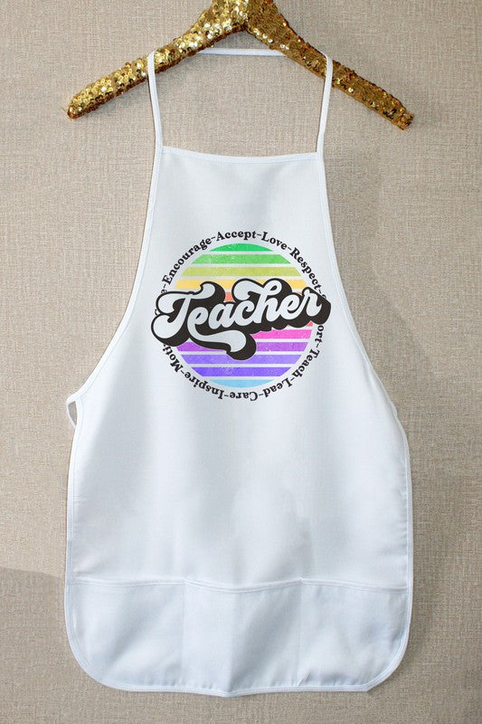 Teacher Circle Kitchen Apron