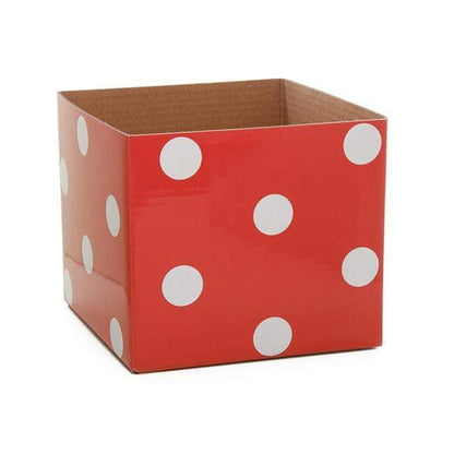 Polka Dots Gloss Mini Posy Box (13x12cmH) by Tshirt Unlimited