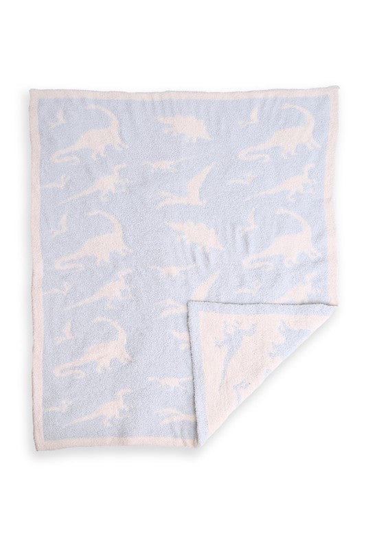 DINOSAUR Print Kids Luxury Soft Throw Blanket