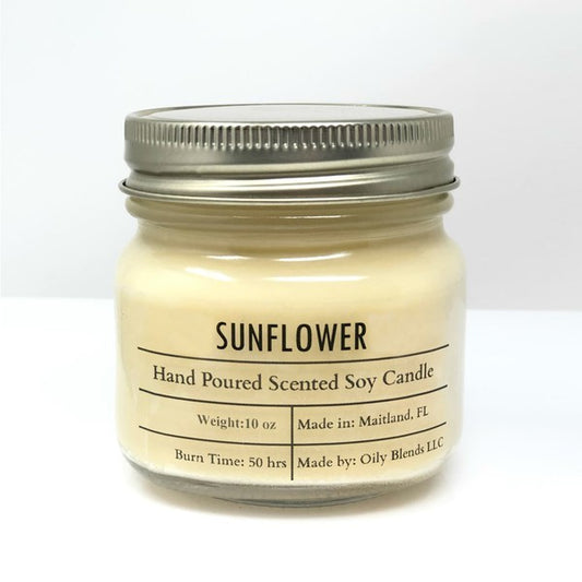 Sunflower - 50 Hour Burn Time Soy Wax Candles