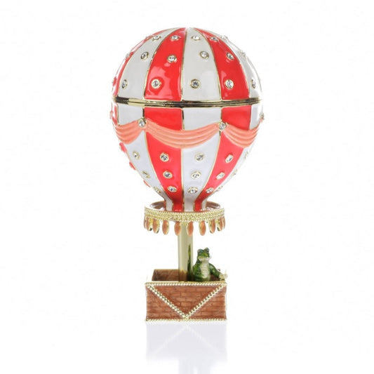 Red Hot air balloon with frog Limited edition 1-250 by Keren Kopal