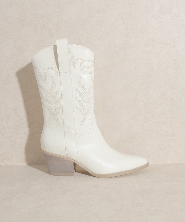 Sephira  - Oasis Society Embroidered Short Boot by BlakWardrob