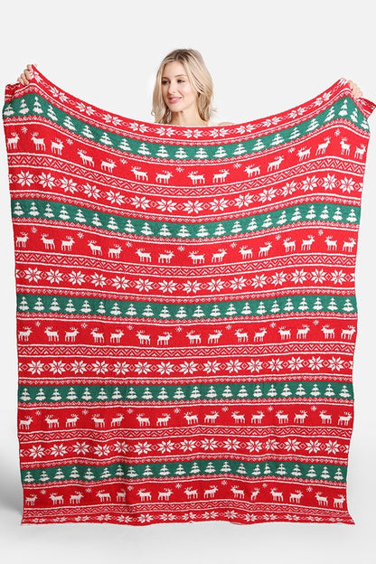 Christmas Pattern Luxury Soft Throw Blanket