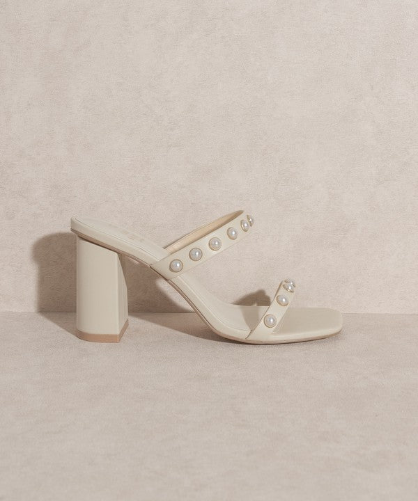 Oasis Society Victoria - Pearl Strap Heel by BlakWardrob