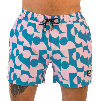 Retro Tropics Shorts / Pink by East x East