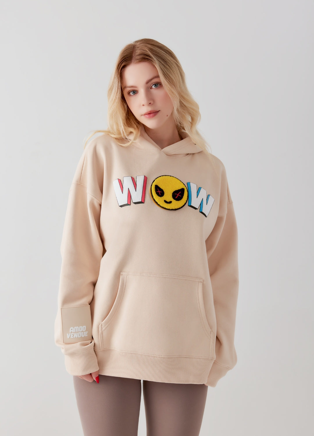 WOW  "Mood" Emoji Hoodie by Amoo