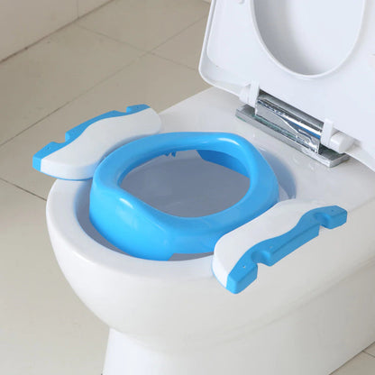 Potty Training Seat Toddler Toilet Seat Step Stool Ladder Toddlers (Blue) _mkpt44 by Js House