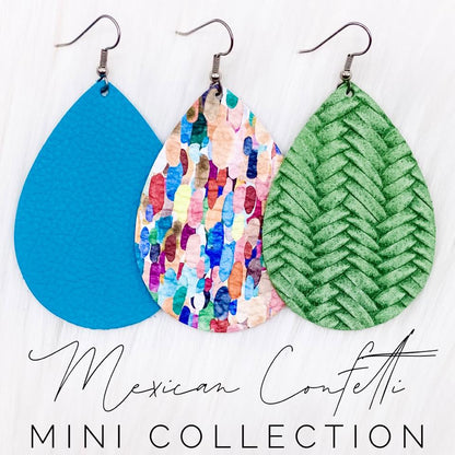 2.5" Mexican Confetti Mini Collection -Earrings by Doohickies Wholesale