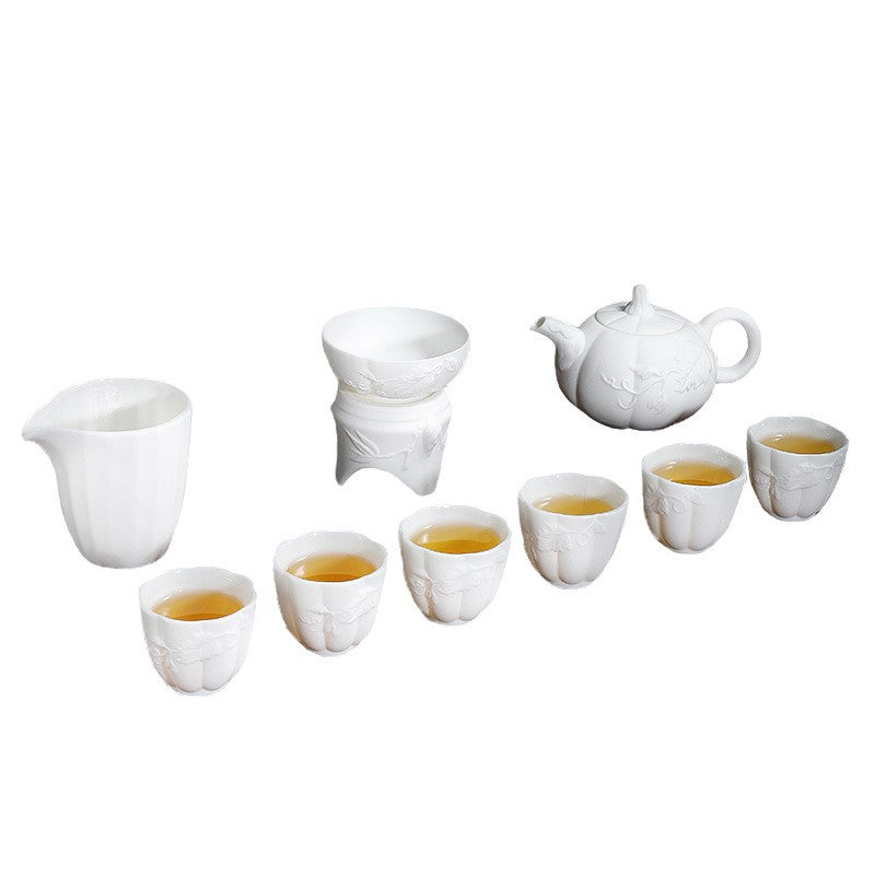 Premium White Jade Gongfu Teapot set by Tea and Whisk