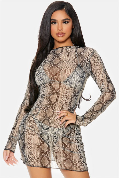 Cover Me Mesh Pool Swimwear Dress