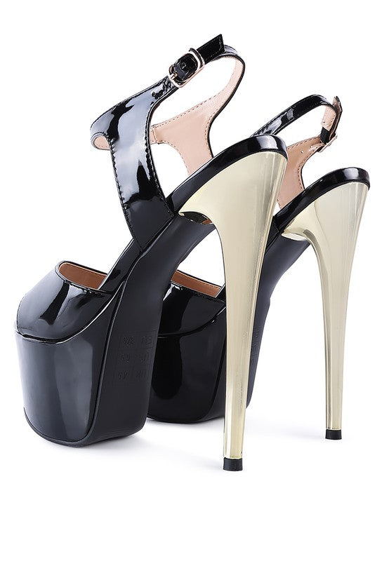 BEWITCH ULTRA HIGH HEELED ANKLE STRAP SANDAL