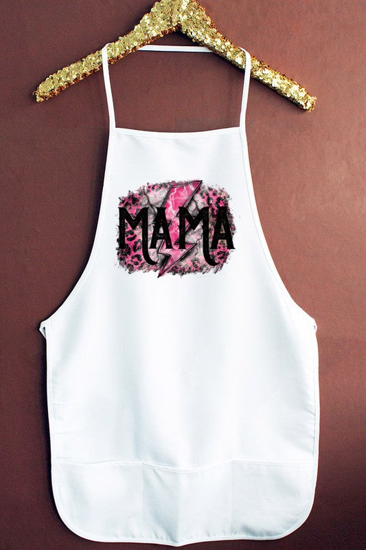 Pink Black Mama Kitchen Graphic Apron