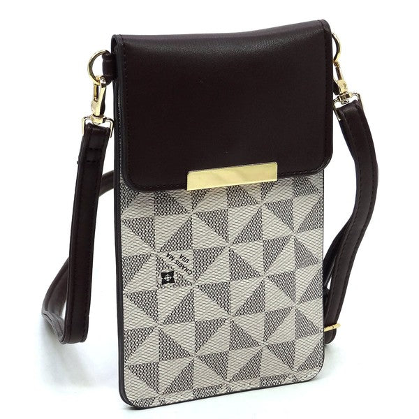 Monogram Crossbody Cell Phone Purse by BlakWardrob