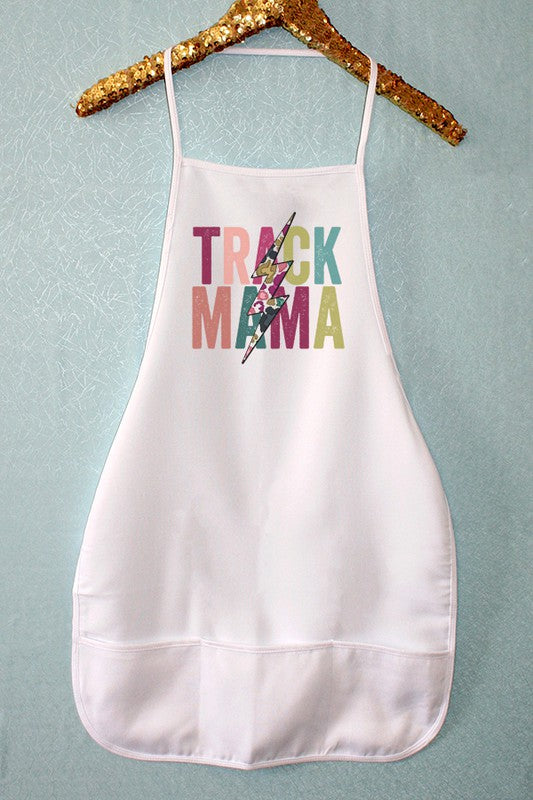 Track Mama Floral Bolt Kitchen Graphic Apron