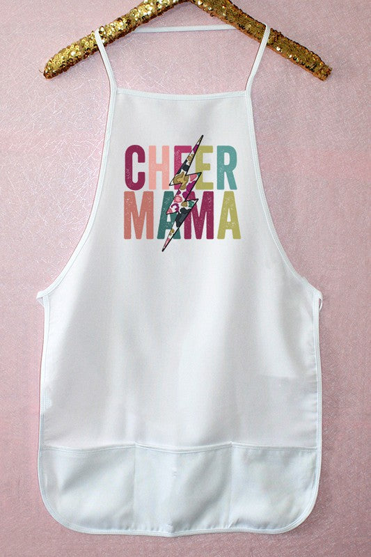 Cheer Mama Floral Bolt Kitchen Graphic Apron