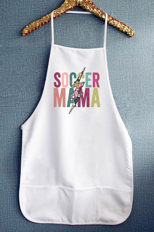 Soccer Mama Floral Bolt Kitchen Graphic Apron