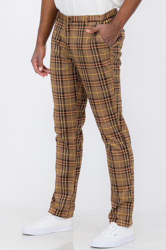 Weiv Mens Plaid Trouser Pants by BlakWardrob