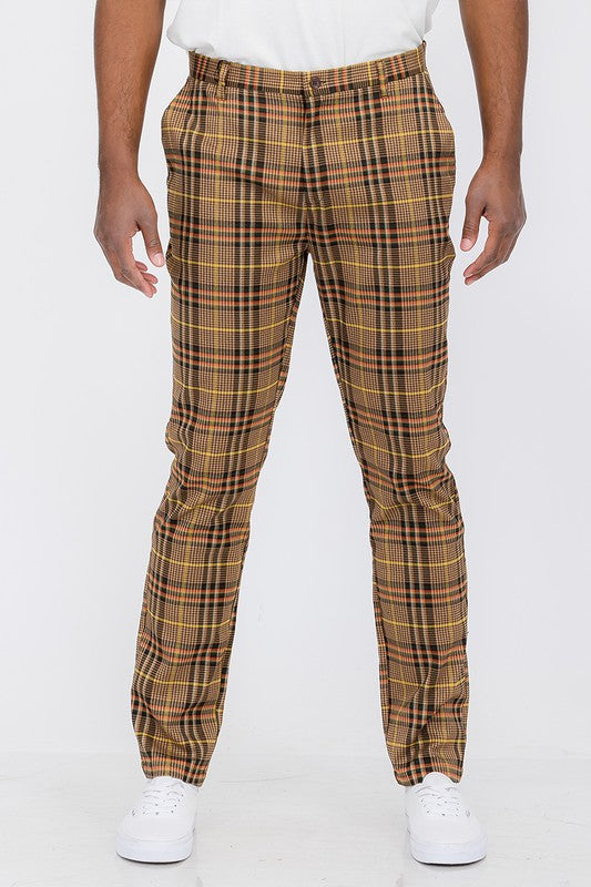 Weiv Mens Plaid Trouser Pants by BlakWardrob