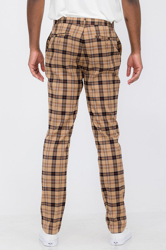 Weiv Mens Plaid Trouser Pants by BlakWardrob